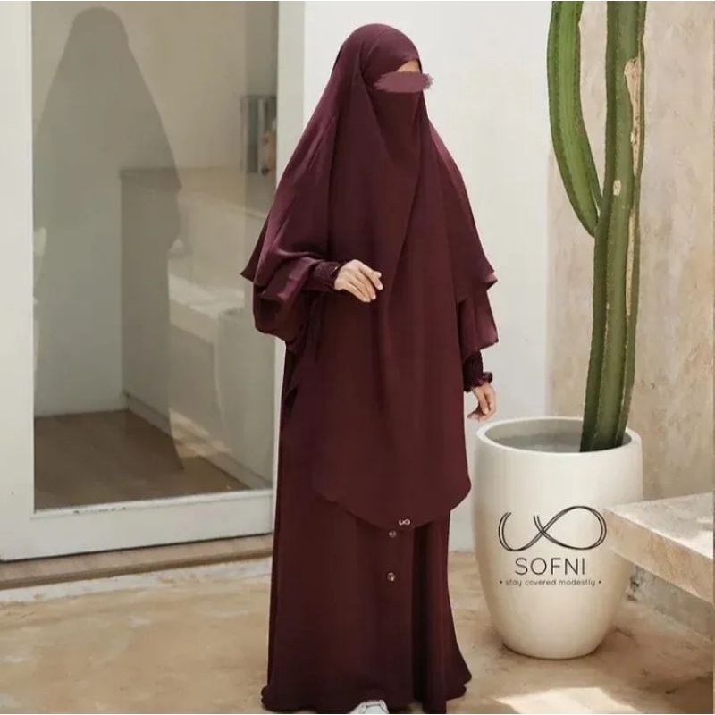 PRELOVED FK MALIKA DARK MAROON BY SOFNI