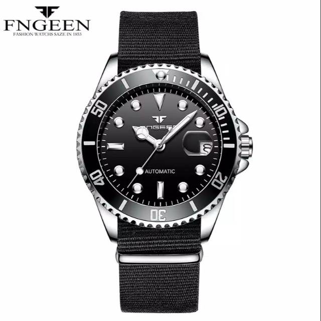 Jam Tangan Pria Mekanik Automatic Fngeen Submariner Black