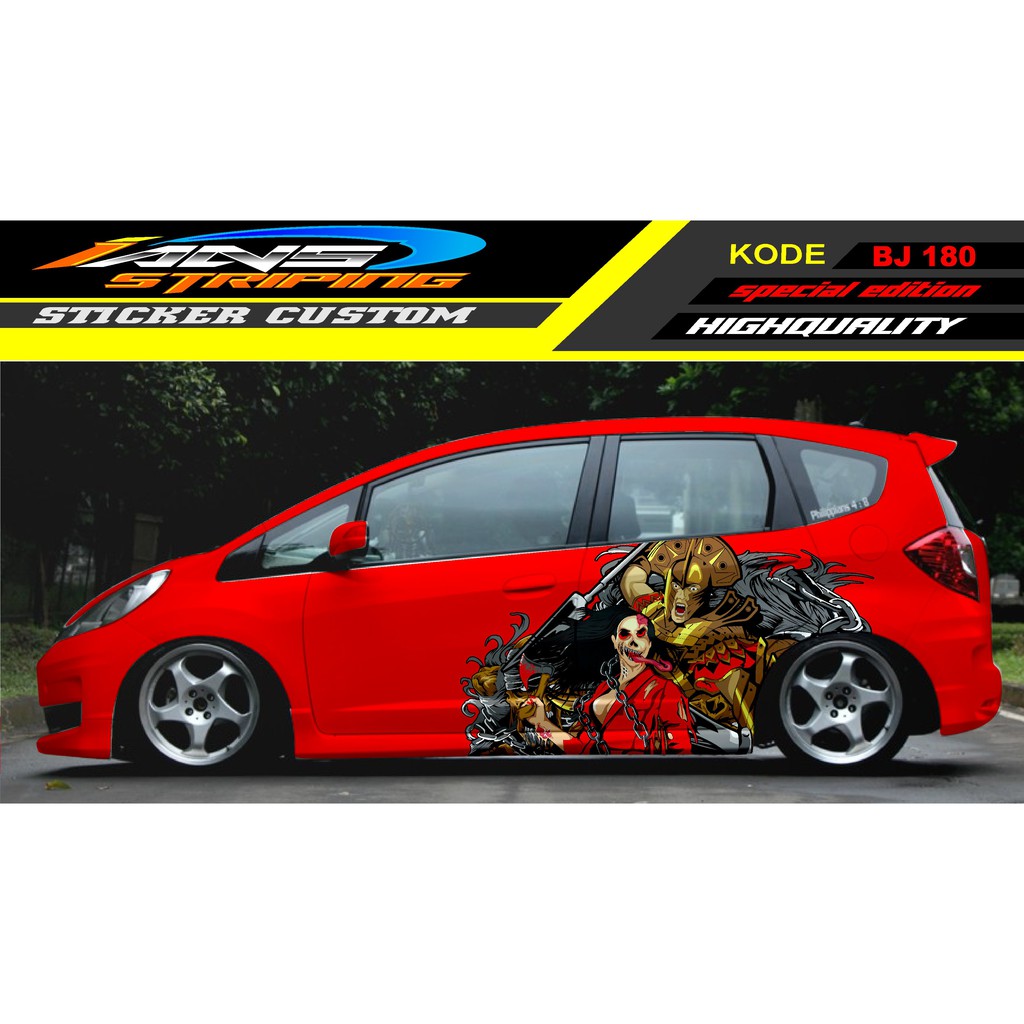 DECAL STICKER HONDA JAZZ / STICKER HONDA JAZZ / STICKER DECAL MOBIL JAZZ / DECAL STICKER MOBIL HONDA