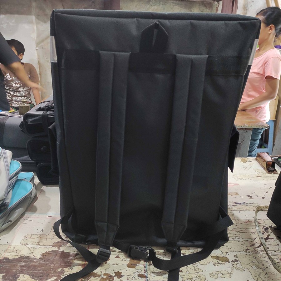 Tas Ransel motor delivery kurir isolasi aluminium kantong belanja shopping backpack Cooler bag cargo