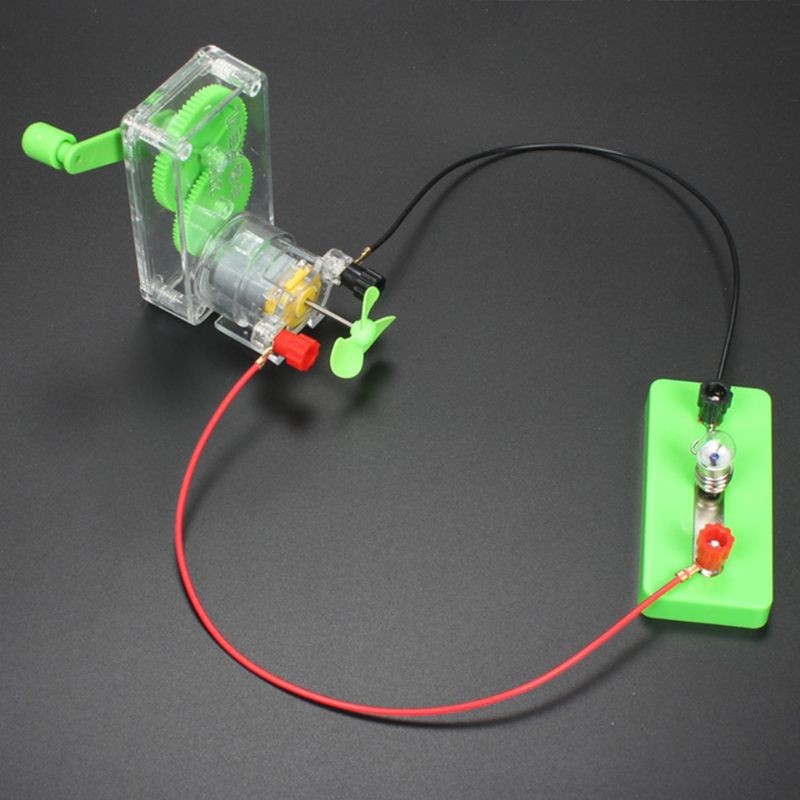 DIY Handheld Manual Electricity Mini Fan Science Experiment Model Kit