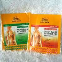 tiger balm plaster plaster tiger balm merah hijau panas atau dingin
