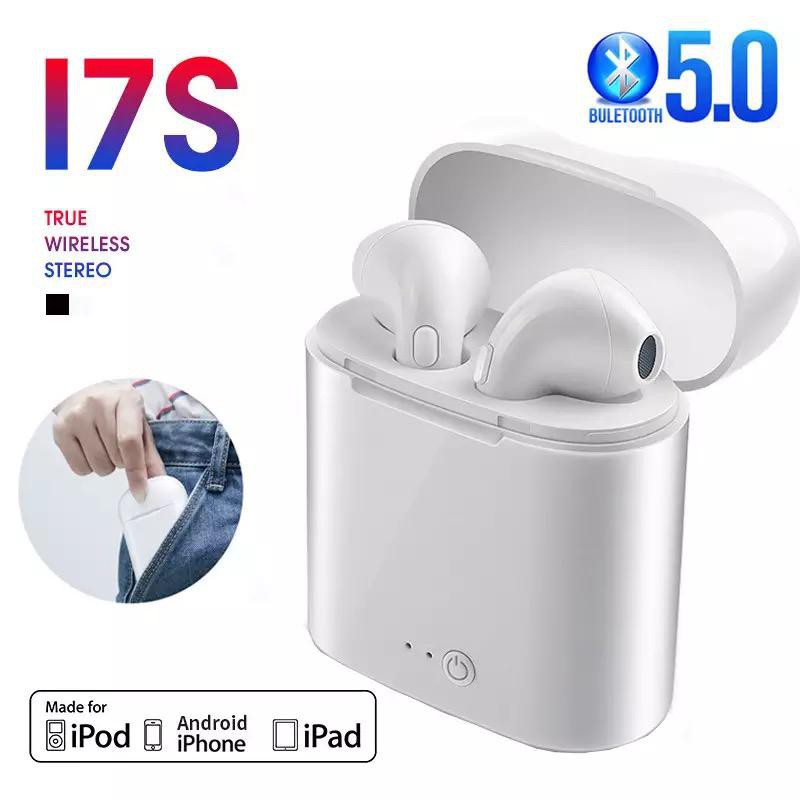 I7S TWS Headset Bluetooth Kwalitas Grade A Versi 5.0 Sport True Earphone Wireless I7S