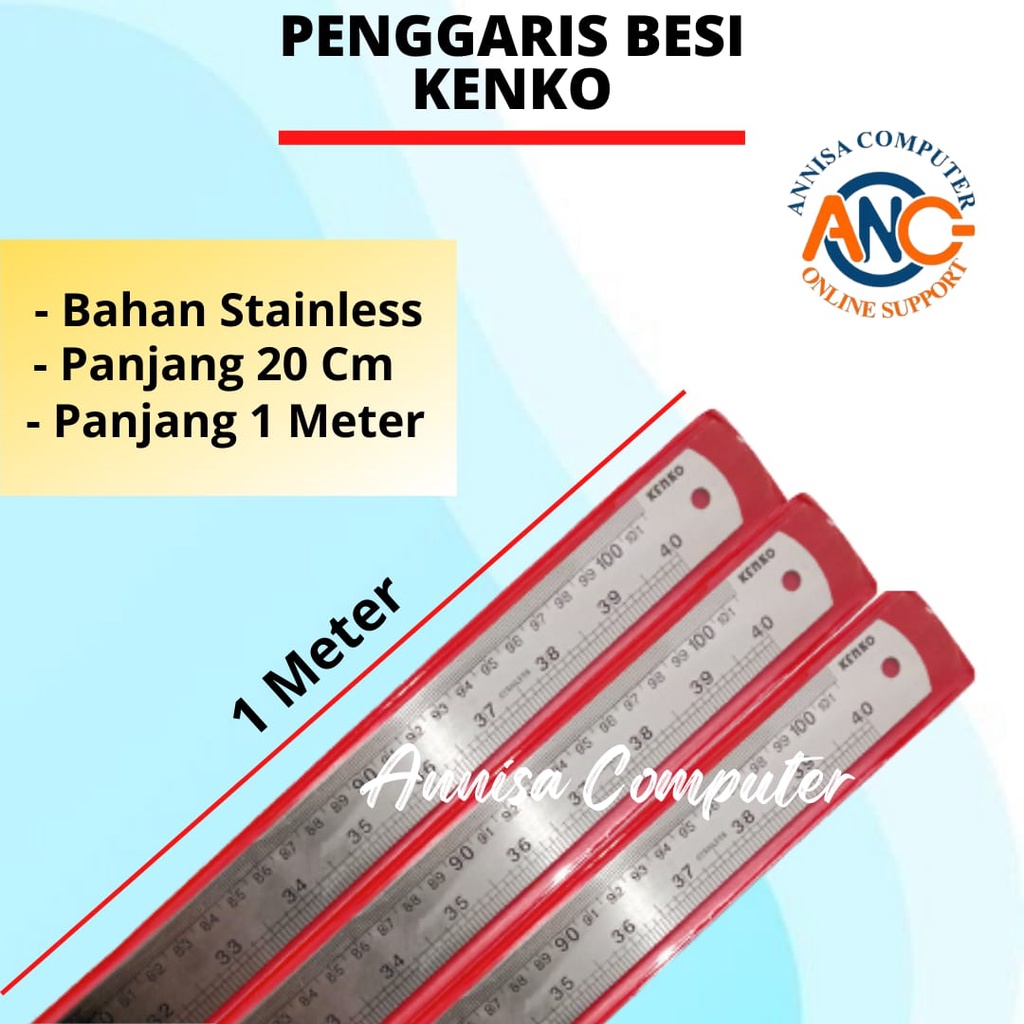 

Penggaris Besi 1 Meter / 60cm Mistar Stainless / Alat Pengukur / Jidar