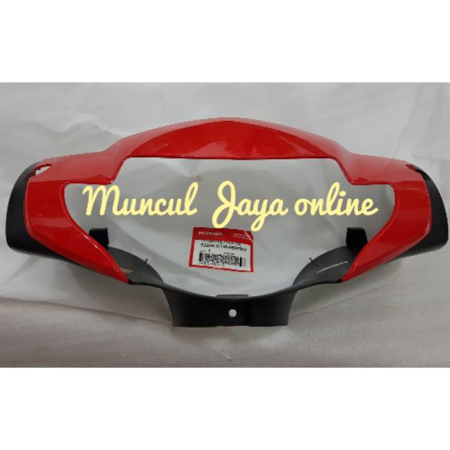 Cover Handle FR Batok Lampu Depan Supra X 125 Lampu 1 2005-2006 Merah Tromol 53205-KTM-860FMV