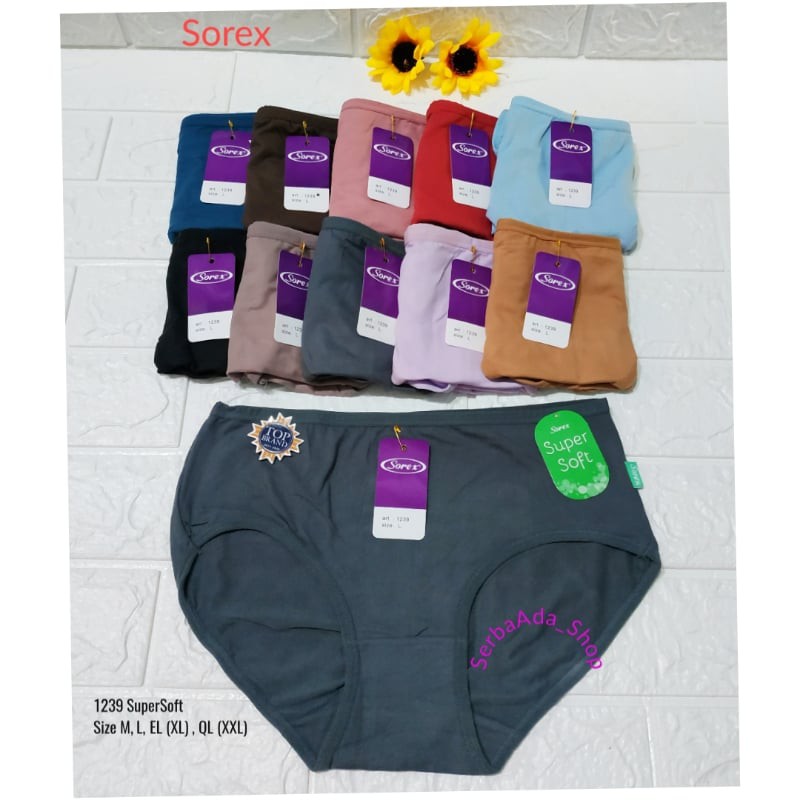 CD Sorex 1239 SuperSoft Size M - XXL Celana Dalam Wanita Nyaman Bagus