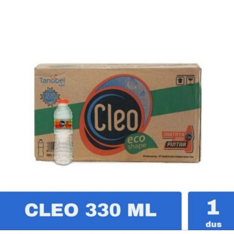 

cleo 330ml 24 botol