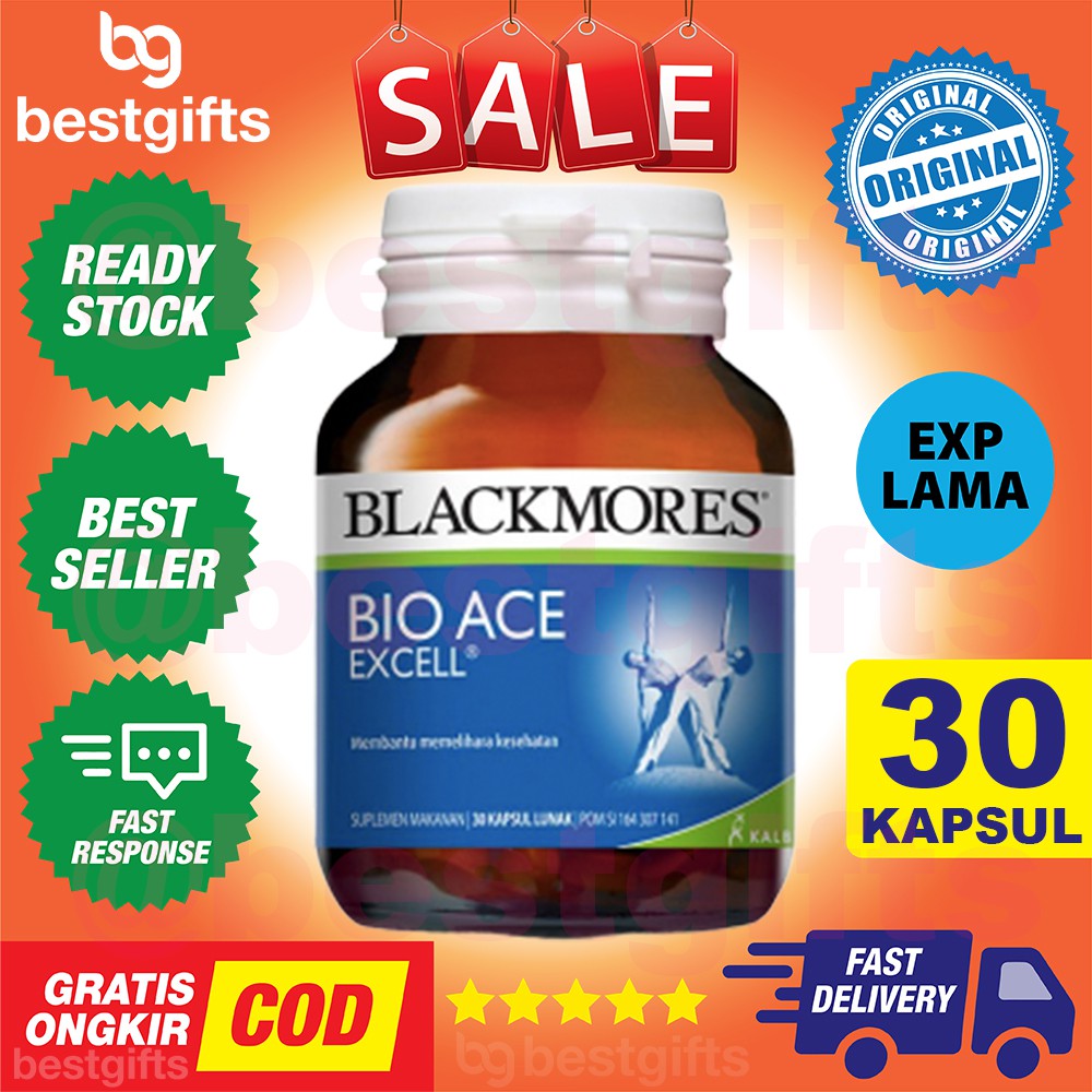 BLACKMORESBLACKMORES MULTIVITAMIN +  BODY SHIELD ( BIO ACE EXCELL) KALBE VITAMIN 30 KAPSUL