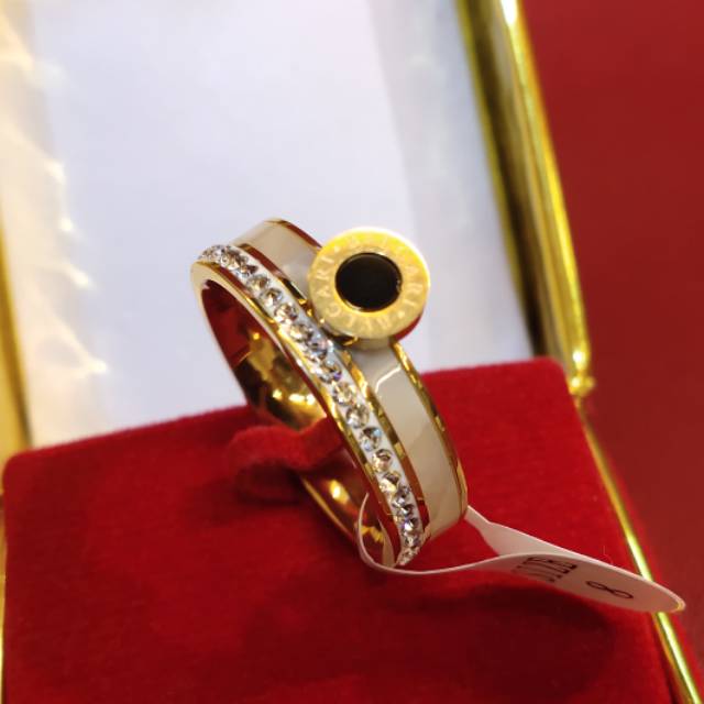 Cincin titanium bulgari original