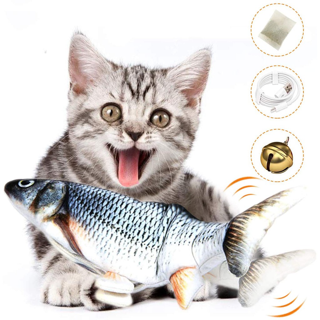 Mainan ikan goyang tiktok mainan simulasi ikan loncat elektrik Lucu