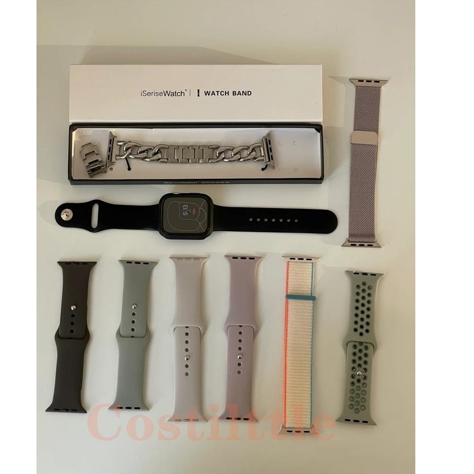 Terbaru.. Soft Strap Smartwatch for iWatch Series 7 6 SE 5 4 3 2 44 mm 40mm 42mm 38mm Watchband Spor