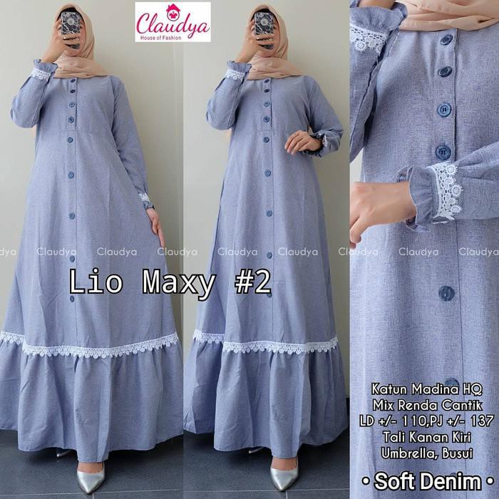 D7 Baju Gamis Wanita Terbaru Lio Maxy Dress Termurah