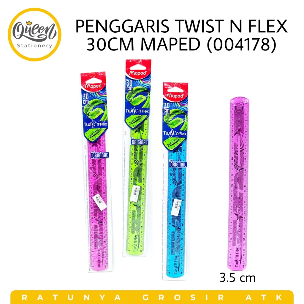 

1 PCS PENGGARIS TWIST N FLEX 30CM MAPED / PENGGARIS LENTUR (004178)