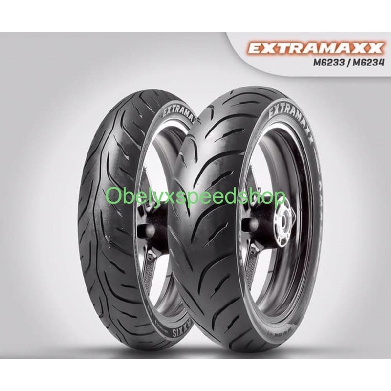 Paket Ban Maxxis Extramaxx Ukuran 100/80-17 dan 140/70-17 (Tubeless)