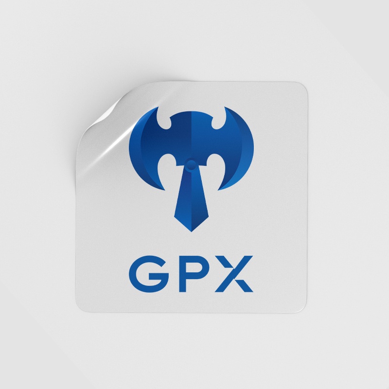 Stiker Geng Kapak GPX Esports Logo Satuan  Anti Air