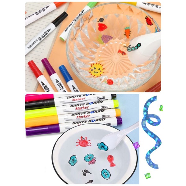 

Spidol Apung isi 12 pcs/Spidol Ajaib/Magic Spidol/Spidol Papan Tulis