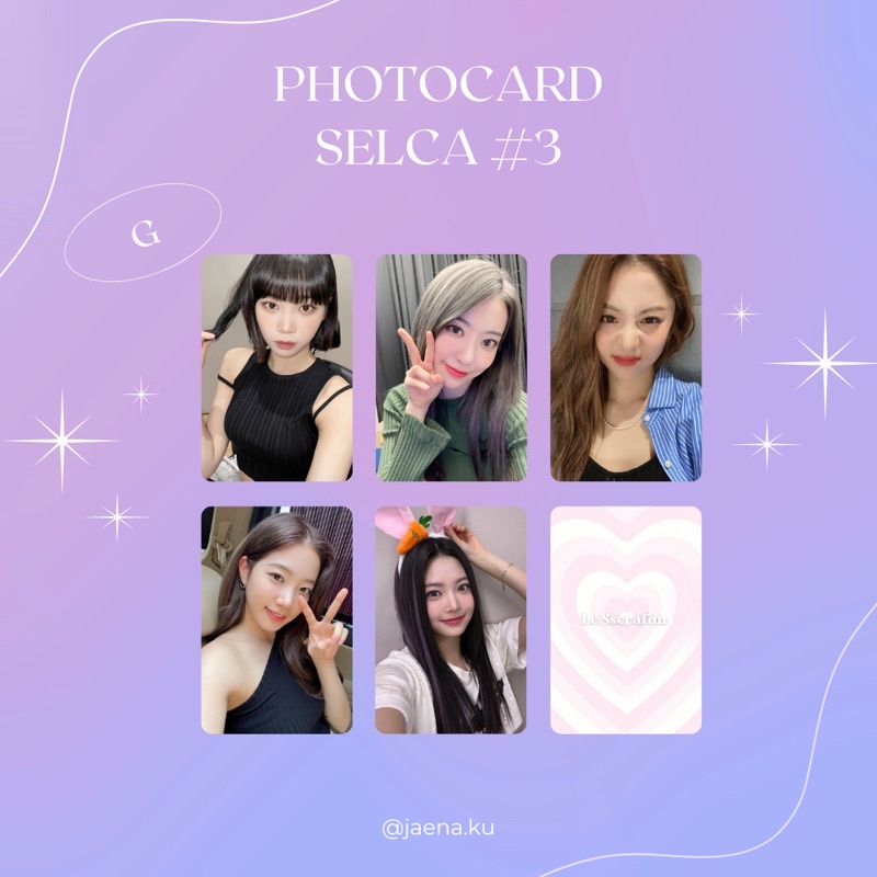 [LE SSERAFIM] PHOTOCARD SELCA #3 LE SSERAFIM ‼️BACA DESKRIPSI‼️