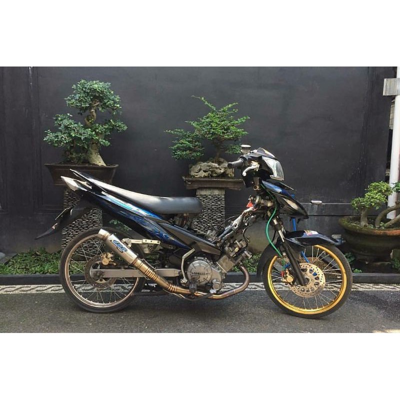knalpot D.O.S Muffler dos muffler original Jupiter Mx New Njmx 5 SPEED Stainless original racing jog