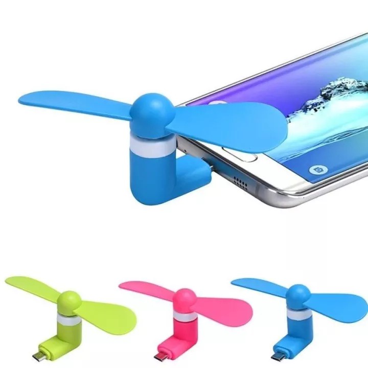 Kipas Angin Mini Handphone Portable / Mini Fan USB Android / Kipas USB Tipe B Android