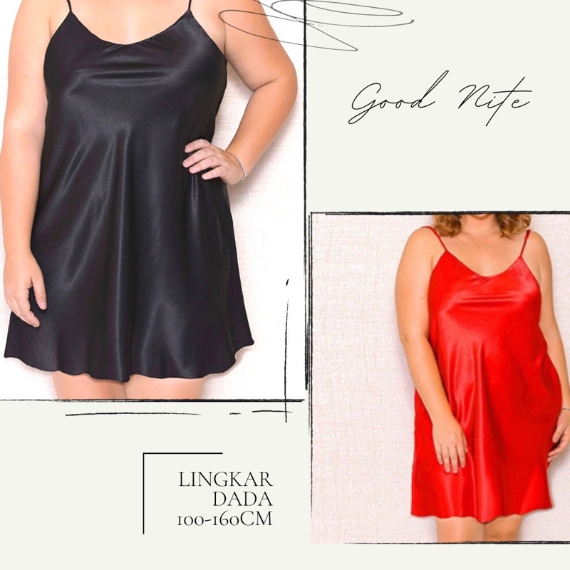 Lingerie GND113 lingerie murah / max ld 160cm / lingerie jumbo / baju tidur sexy(F1M0) Lingerie Jumb