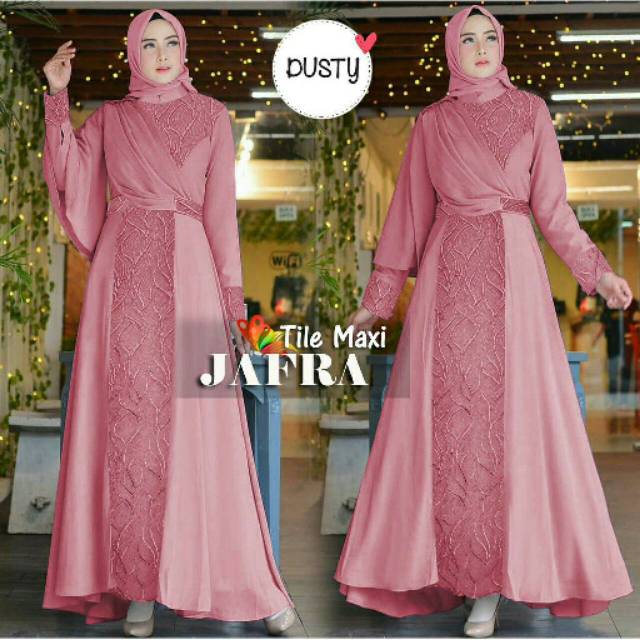 Gamis tile mutiara