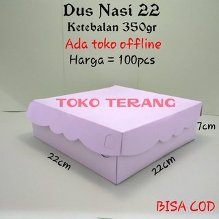 

Kardus nasi 22 / kardus nasi putih / dus nasi isi 100pc