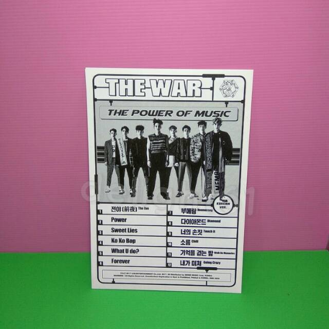 OFFICIAL EXO ALBUM POWER OF MUSIC - MANUAL