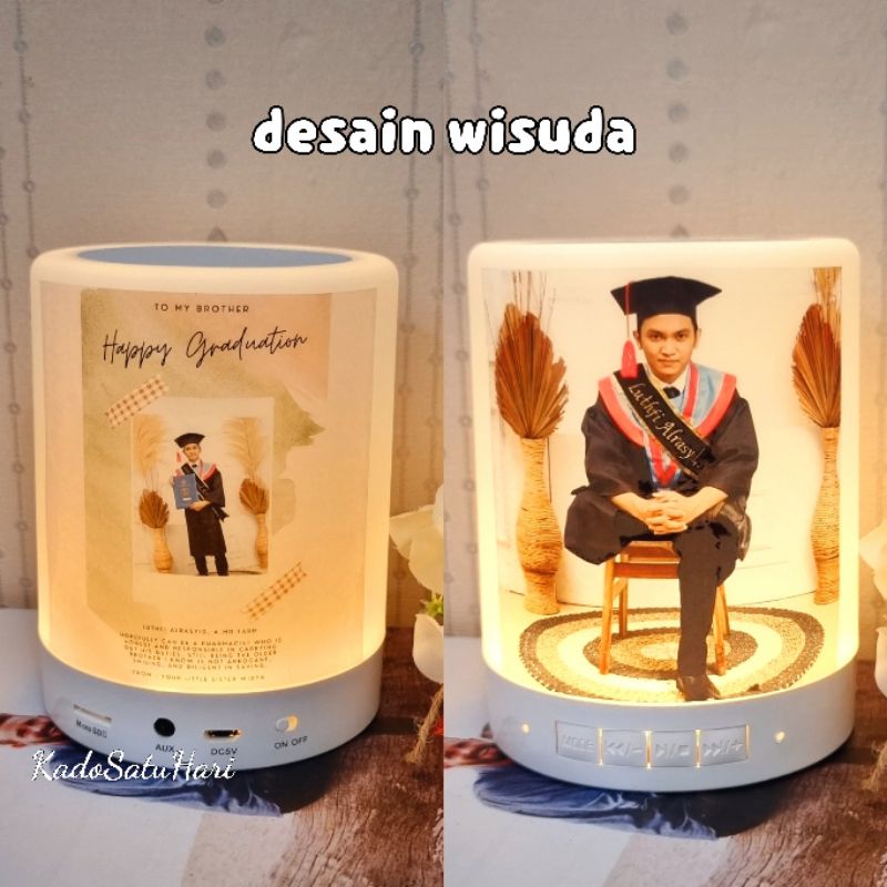 Speaker Custom LED / Touch Lamp LED / Lampu Foto Custom