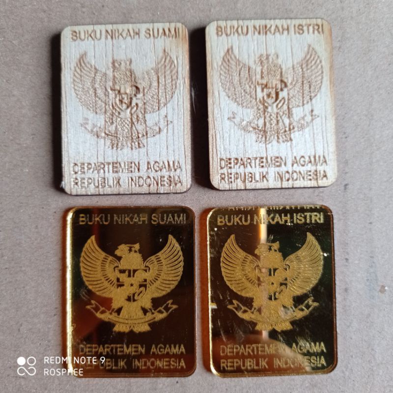 Replika Buku Nikah Mahar Lasercut