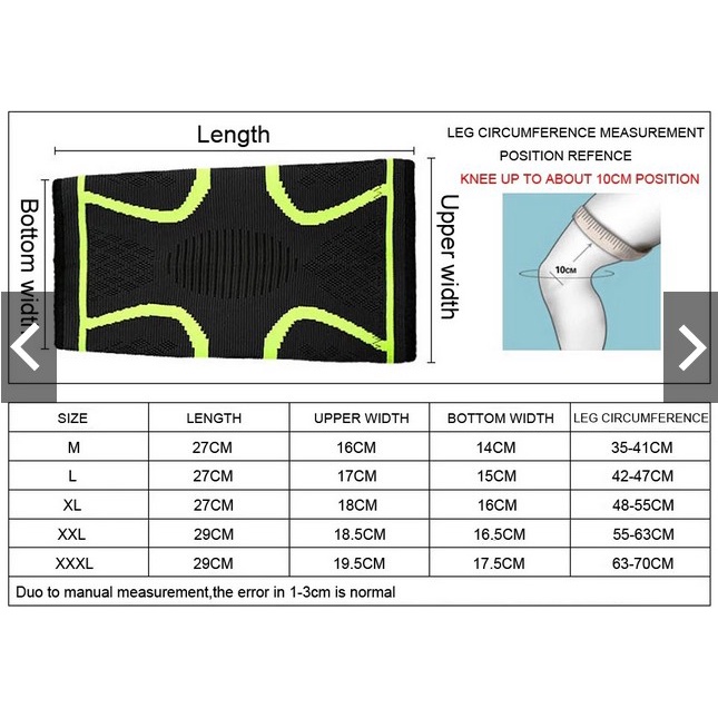 SH8-2 Sepasang Pelindung Lutut Knee Protector Pad Support Olahraga Running Fitness Cycling Knee Support Brace Nylon Deker Lutut KneePad Compression Elastis Fitnes Gym Sport