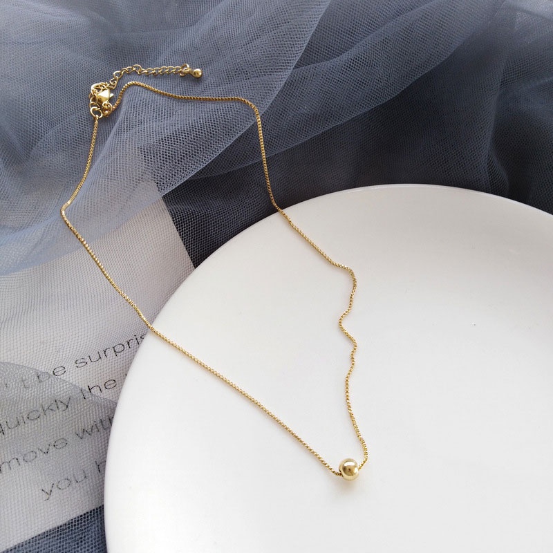 Kalung Wanita,Korea Manik Bulat Fashion,Liontin Rantai Perhiasan,Wanita Aksesoris Fashion