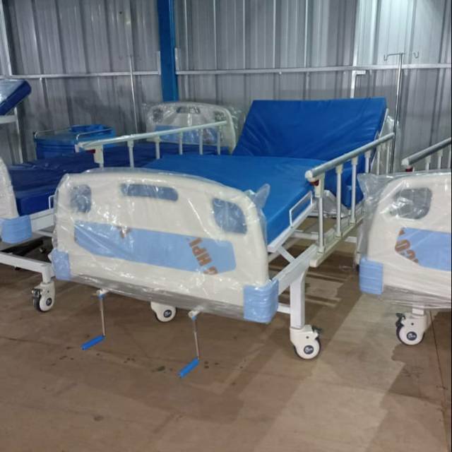 Bed Pasien Tempat Tidur Pasien Ranjang Pasien Tempat Tidur Rumah Sakit  ABS 2 Crank