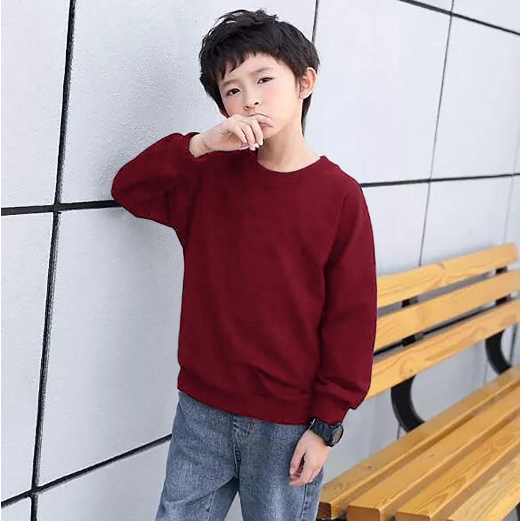 baju sweater anak polos / atasan anak laki laki / sweater anak /  baju anak termurah -alipio fashion