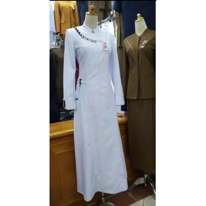 gamis putih / seragam perawat / gamis perawat