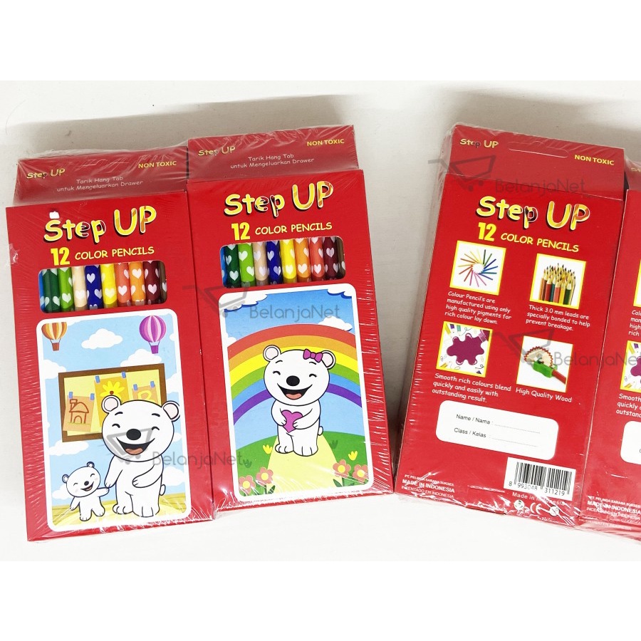 Pensil Warna | Color Pencil Step Up 12 Warna