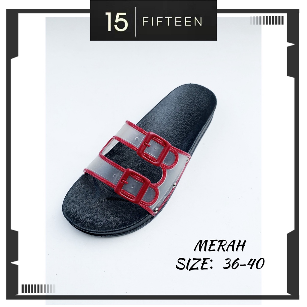 15 SHOP --- Sandal Wanita Slide slip on Sandal Santai Sandal Terkini T68