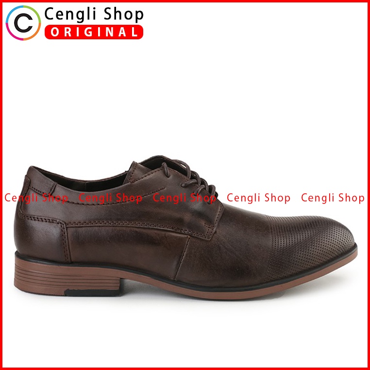 SEPATU FORMAL JIM JOKER PRIA ORIGINAL PANTOFEL KULIT ASLI COKLAT JJ12