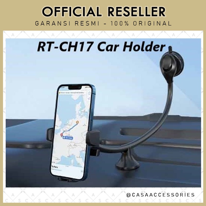 Robot RT-CH17 Alumunium Neck Dashboard Car Holder Phone Mount Bracket