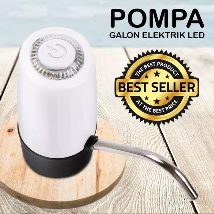 BABEE POMPA GALON DISPENSER AIR ELEKTRIC DENGAN LAMPU LED PORTABLE USB / POMPA AIR GALON ELEKTRIK