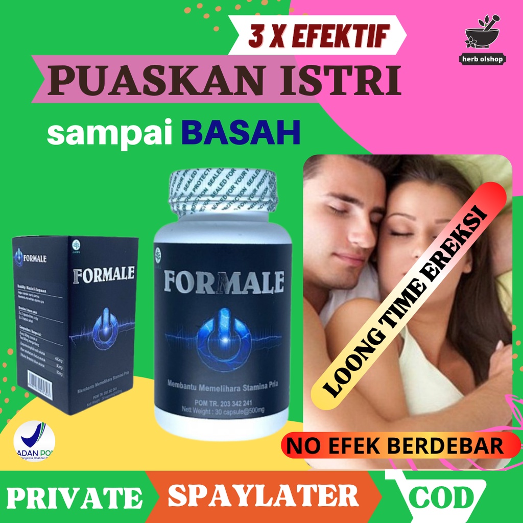Obat Kuat Pria Dewasa Tahan Lama Atasi Ejakulasi Dini FORMALE Penambah Stamina Ereksi Kejantanan Lel