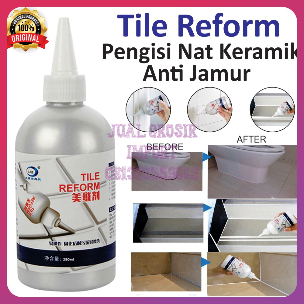 Tile reform/pembersih selah lantai/Cairan Pengisi Nat Keramik Anti Jamur