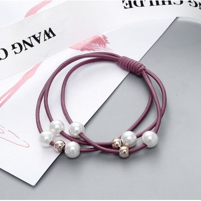 FYGALERY ACC103 Ikat Rambut Body Jewerly Karet Rambut Mutiara Wanita Aksesoris Rambut Fashion Korea Murah-3