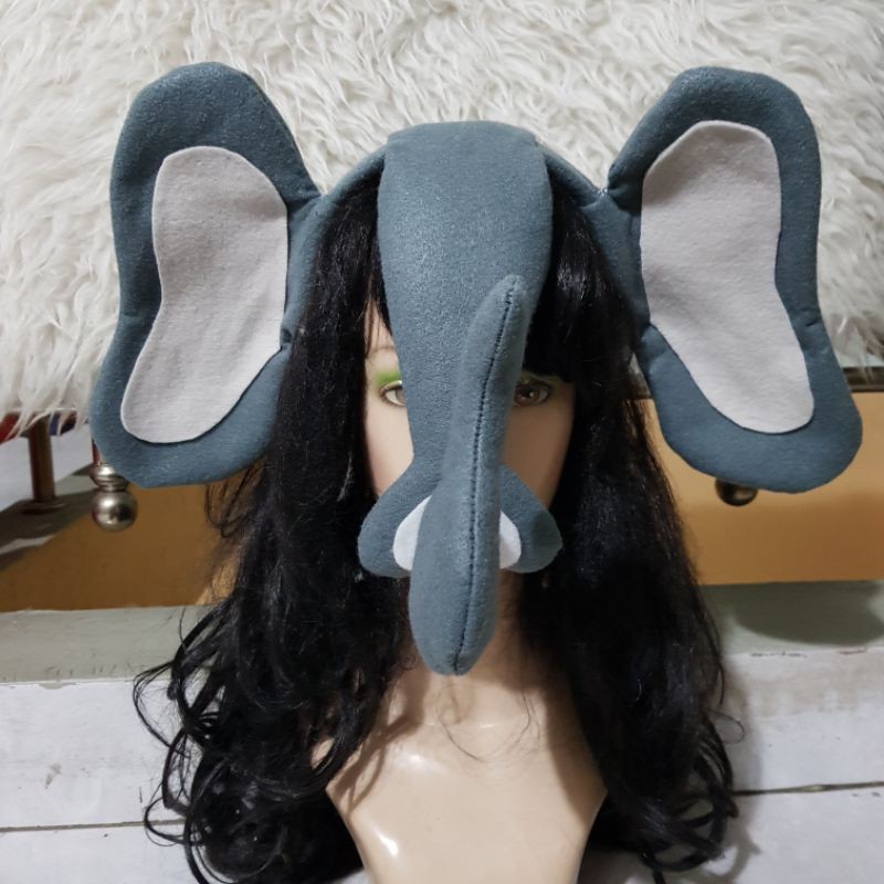 Bando Karakter Gajah Kostum Gajah Binatang Topeng Anak Elephant Kostum Dumbo Bando Gajah Cosplay