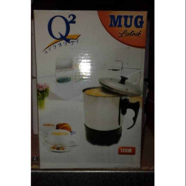 Mug Listrik Stenlis Q2 12cm type 8012 / Muk Listrik serbaguna