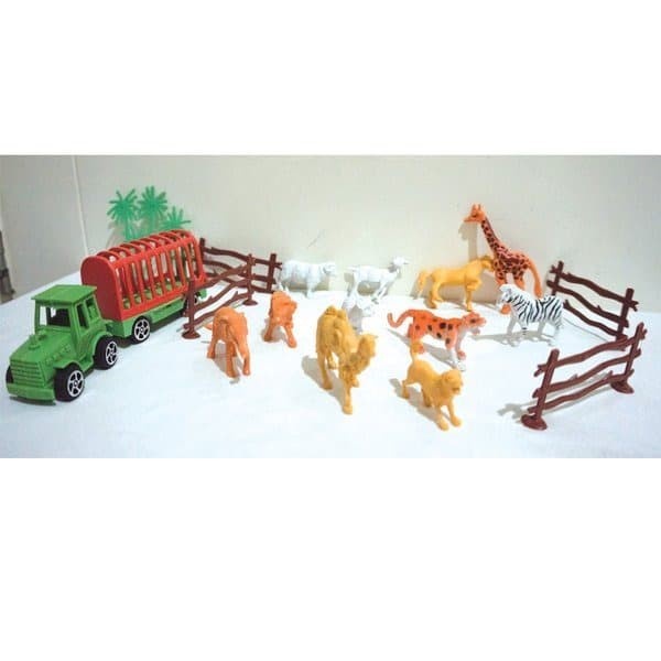 Mainan Kebun Binatang Mobil Figure Animal Set  Zoo