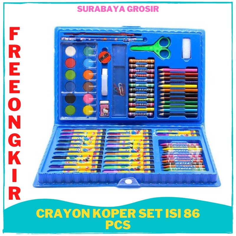 

Crayon Koper Set Isi 86 pcs / Pensil Warna Mainan Edukasi Krayon Anak Sekolah Latihan Mewarnai Murah