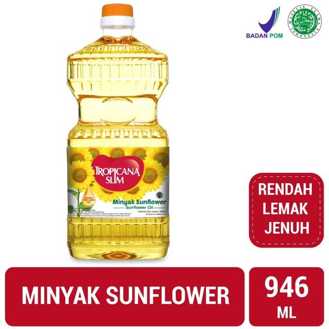 

best seller] Tropicana Slim Minyak Sunflower 946ml - Pure Sunflower Oil