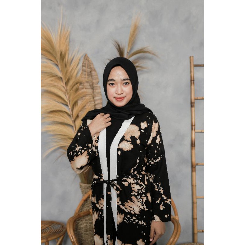 Yellow Abstract's Outer // Cardigan // Tie Dye