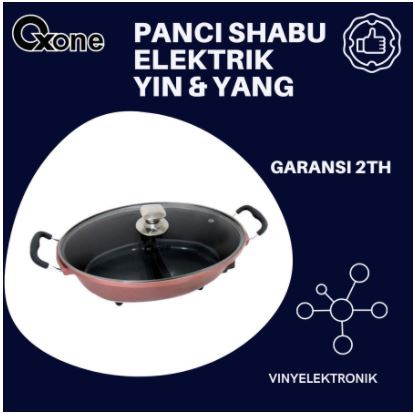 OX-821SP Panci Elektrik Oxone Yin Yang 2in1 Shabu-Shabu oxone OX821SP