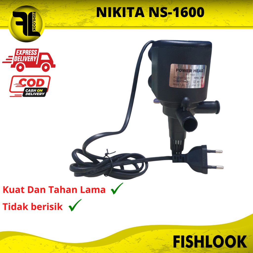 NIKITA STAR NS 1600 NS1600 Power Head Mesin Pompa Aquarium Aquascape